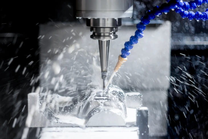 Centrale d'usinage CNC de haute précision, usinage par l'opérateur d'un processus de fabrication d'échantillons d'automobiles en usine